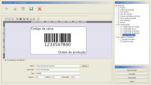 Módulo de Criação de Etiquetas de Código de Barras